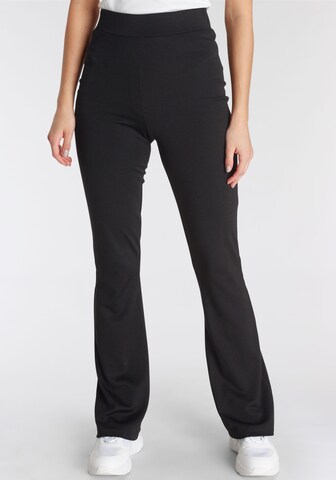 LAURA SCOTT Boot cut Pants in Black: front