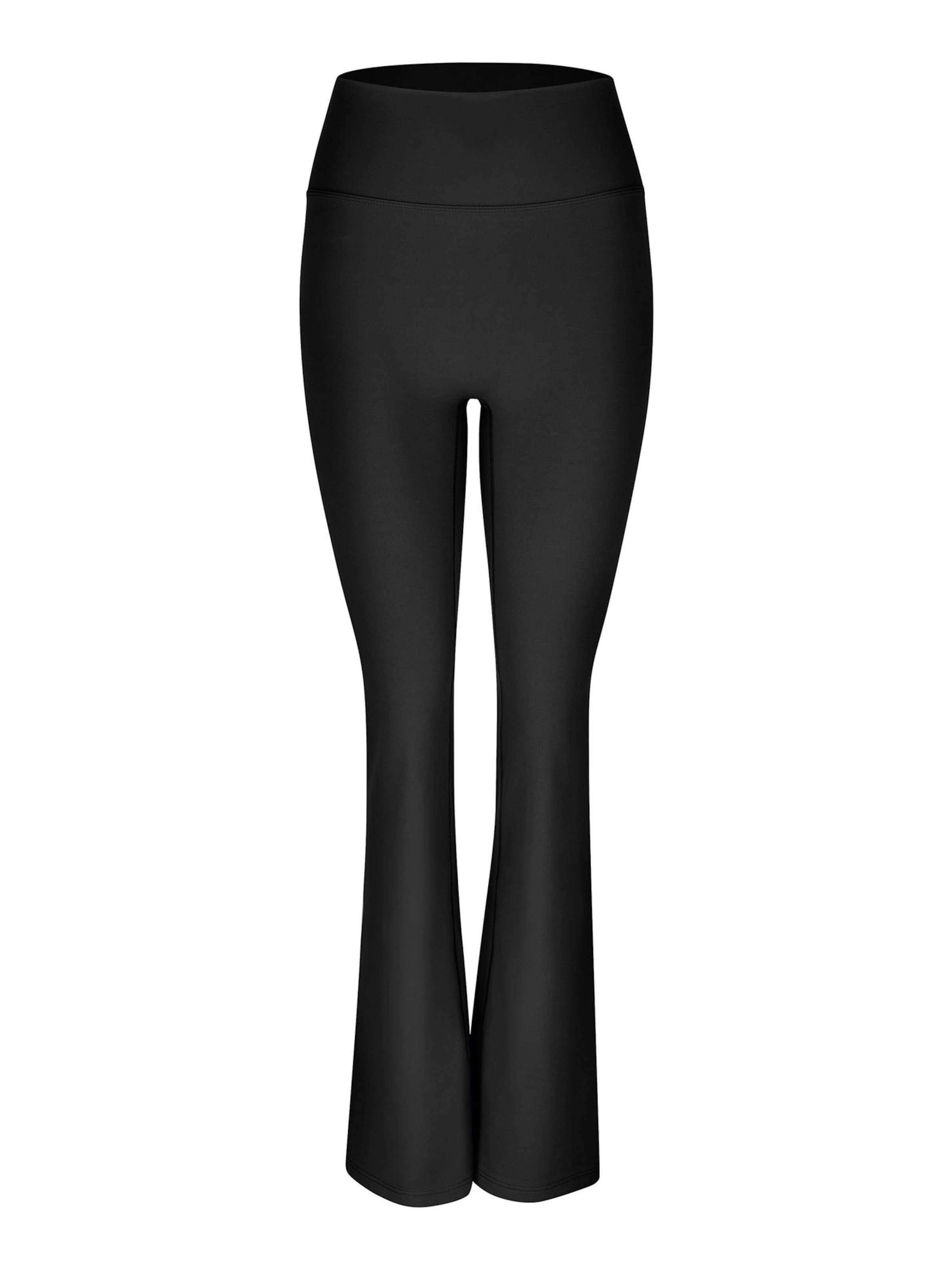 Nur Die Flared Leggings 'Relax & Go' in Zwart: voorkant