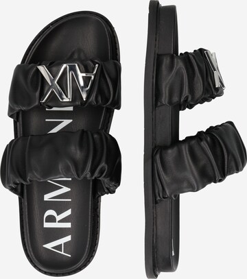 ARMANI EXCHANGE Pantolette i svart