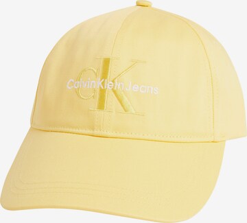 Calvin Klein Jeans Regular Cap in Yellow: front