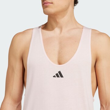 T-Shirt fonctionnel 'Workout Stringer' ADIDAS PERFORMANCE en rose