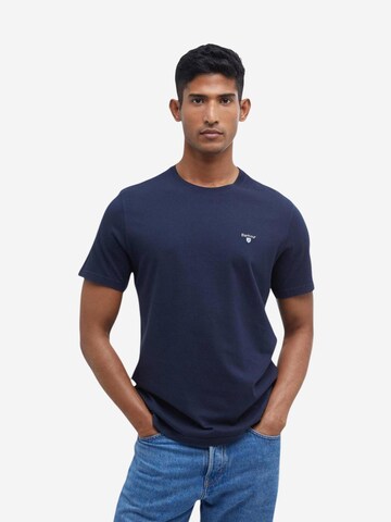 Maglietta 'TARTAN SPORTS TEE MTS0670' di Barbour in blu: frontale