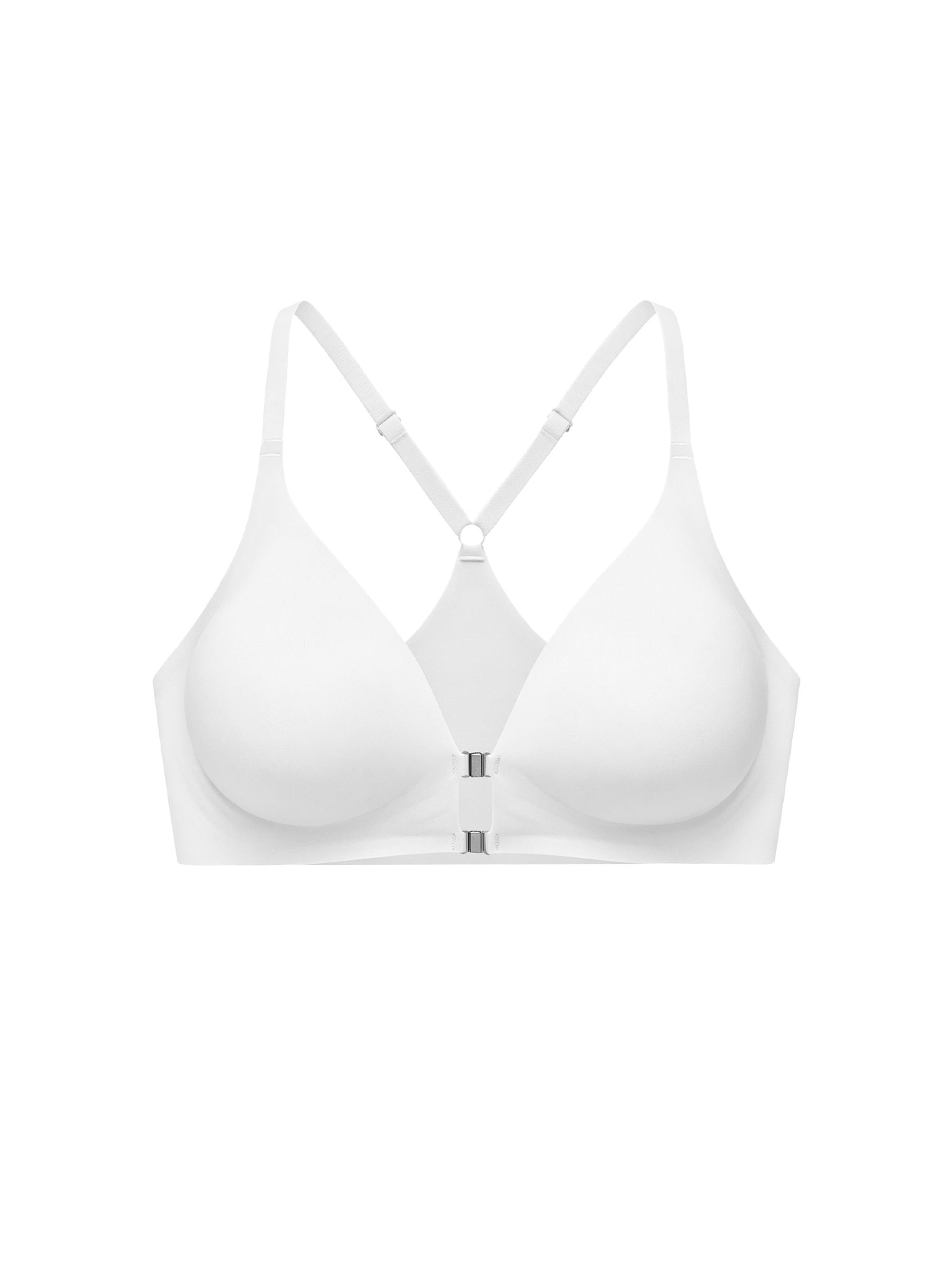 SHARICCA Push-up Bra 'SHARICCA Women's front-closure bra' in White: front