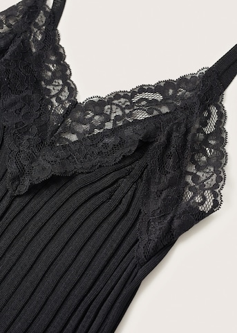 MANGO Stricktop 'Salto' in Schwarz