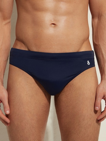 CALZEDONIA Swim Trunks in Blue: front