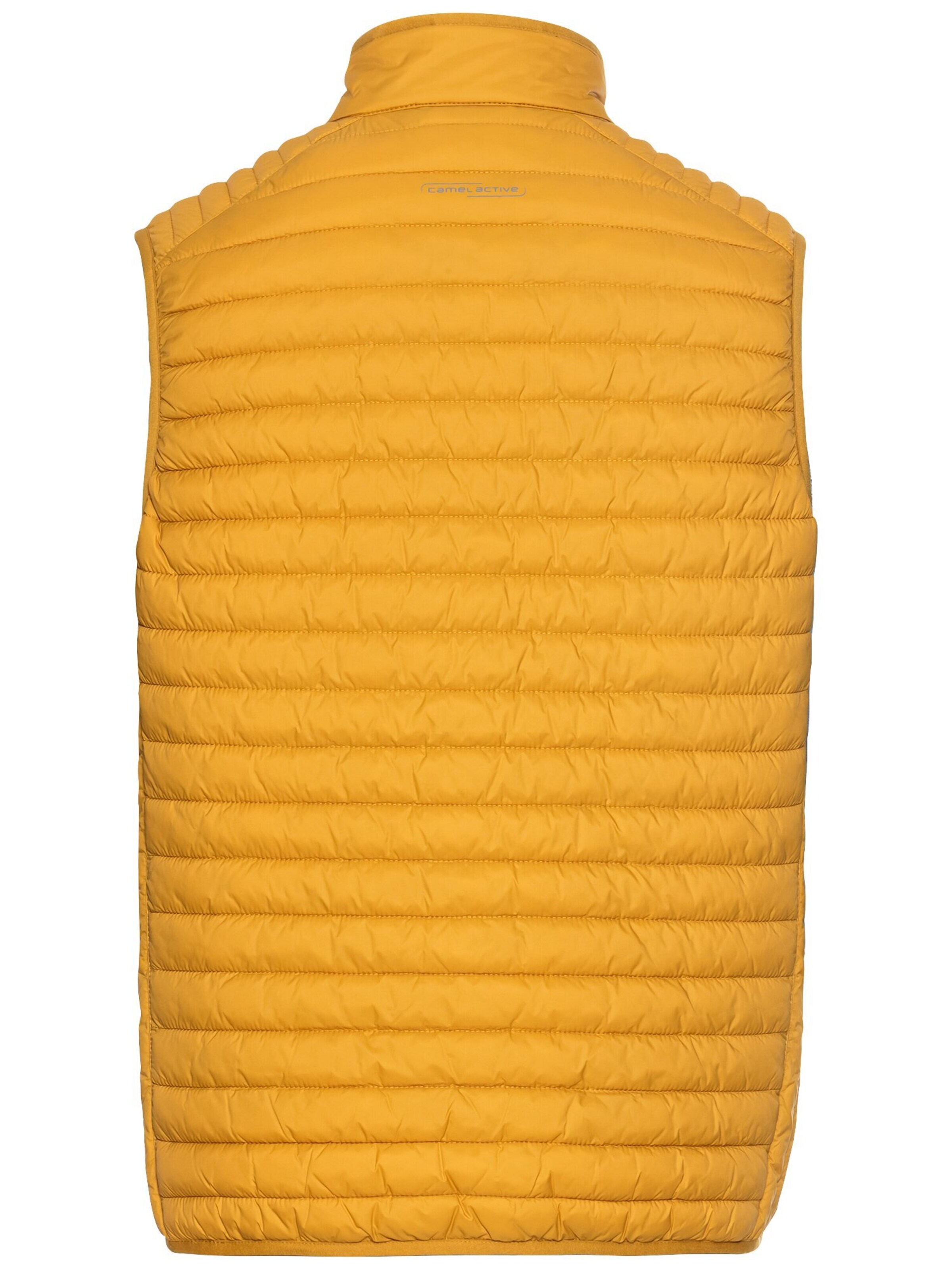 CAMEL ACTIVE Steppweste mit Reißverschlusstasche in Gelb