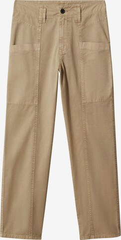 MANGO Regular Pants 'Tracy' in Green: front