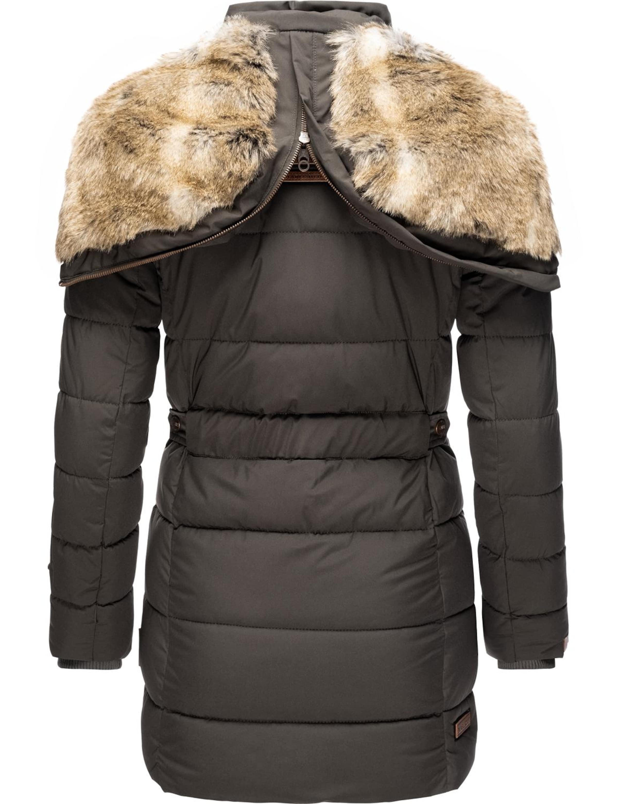 pelēks MARIKOO Ziemas mētelis