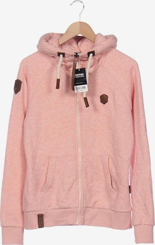 naketano Sweatshirt & Zip-Up Hoodie in XL in Pink: front