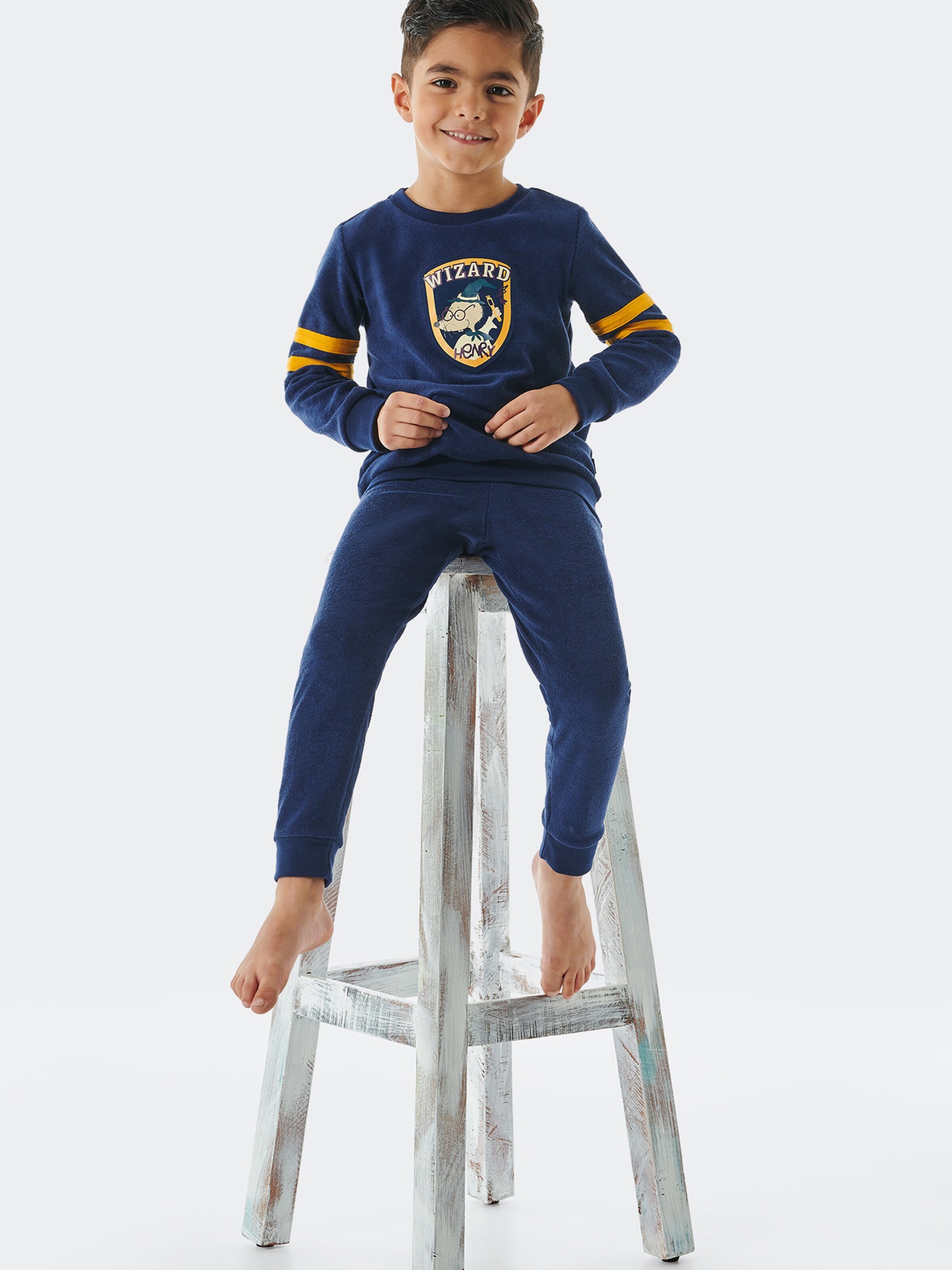 SCHIESSER Nachtkledij ' Rat Henry ' in Blauw