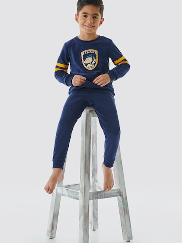 SCHIESSER Pajamas ' Rat Henry ' in Blue