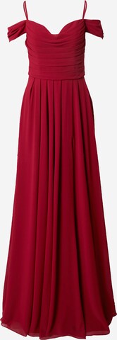 mascara Evening Dress in Red: front