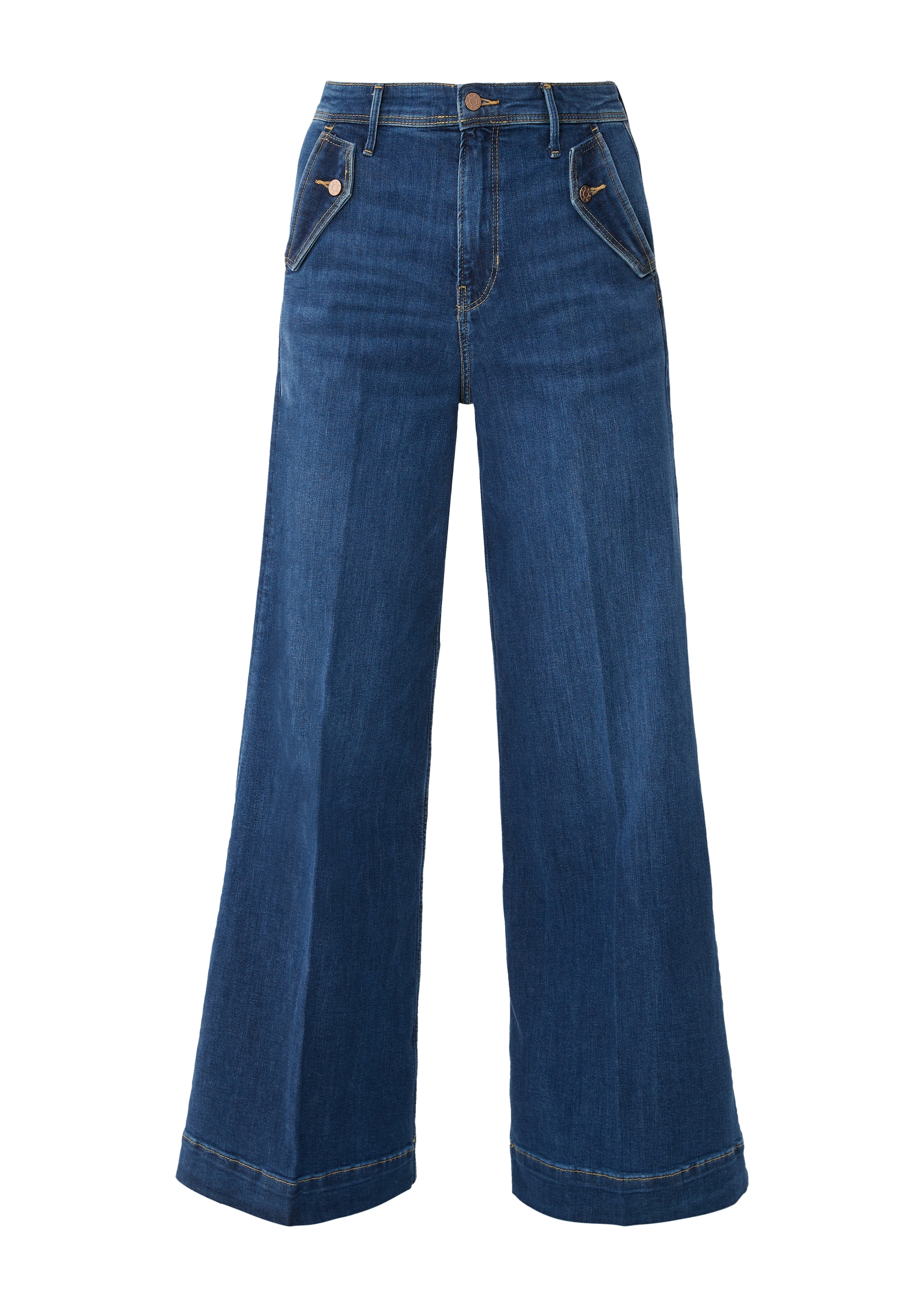 s.Oliver Wide Leg Jeans 'Suri' in Blau: Vorderseite