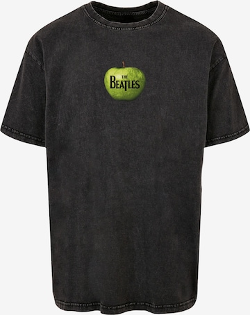 Merchcode Shirt 'Beatles - Apple' in Zwart: voorkant