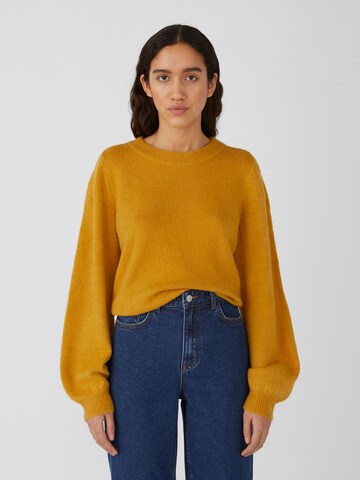 OBJECT - Pullover 'Eve Nonsia' em amarelo: frente