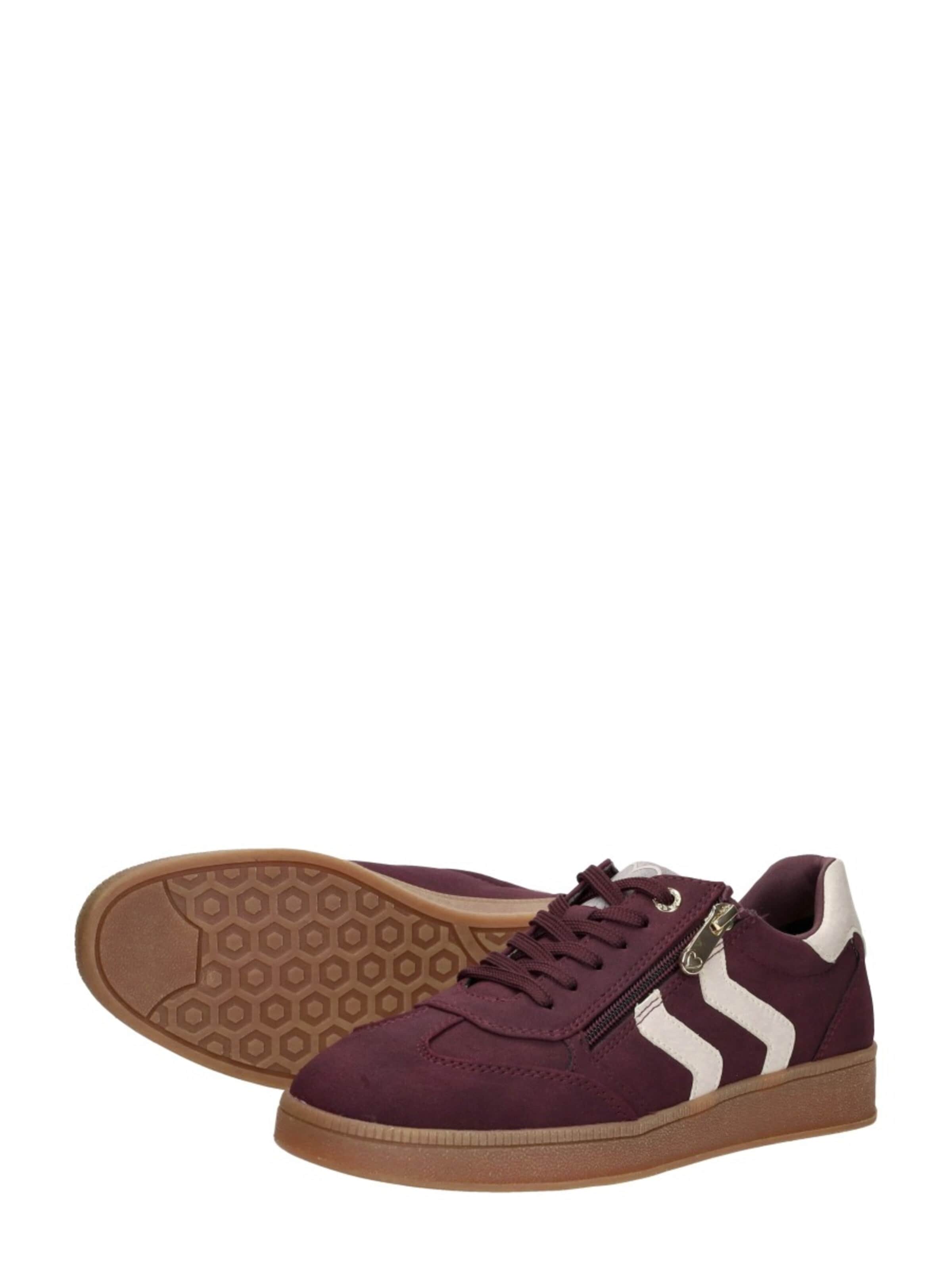 MARCO TOZZI Sneakers laag 'Sneakers Laag' in Rood