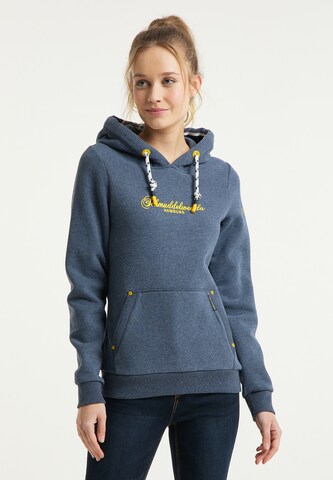 Schmuddelwedda Hoodie 'Hamburg' in Blau: predná strana