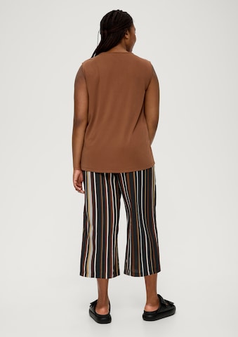 TRIANGLE Wide leg Trousers in Brown