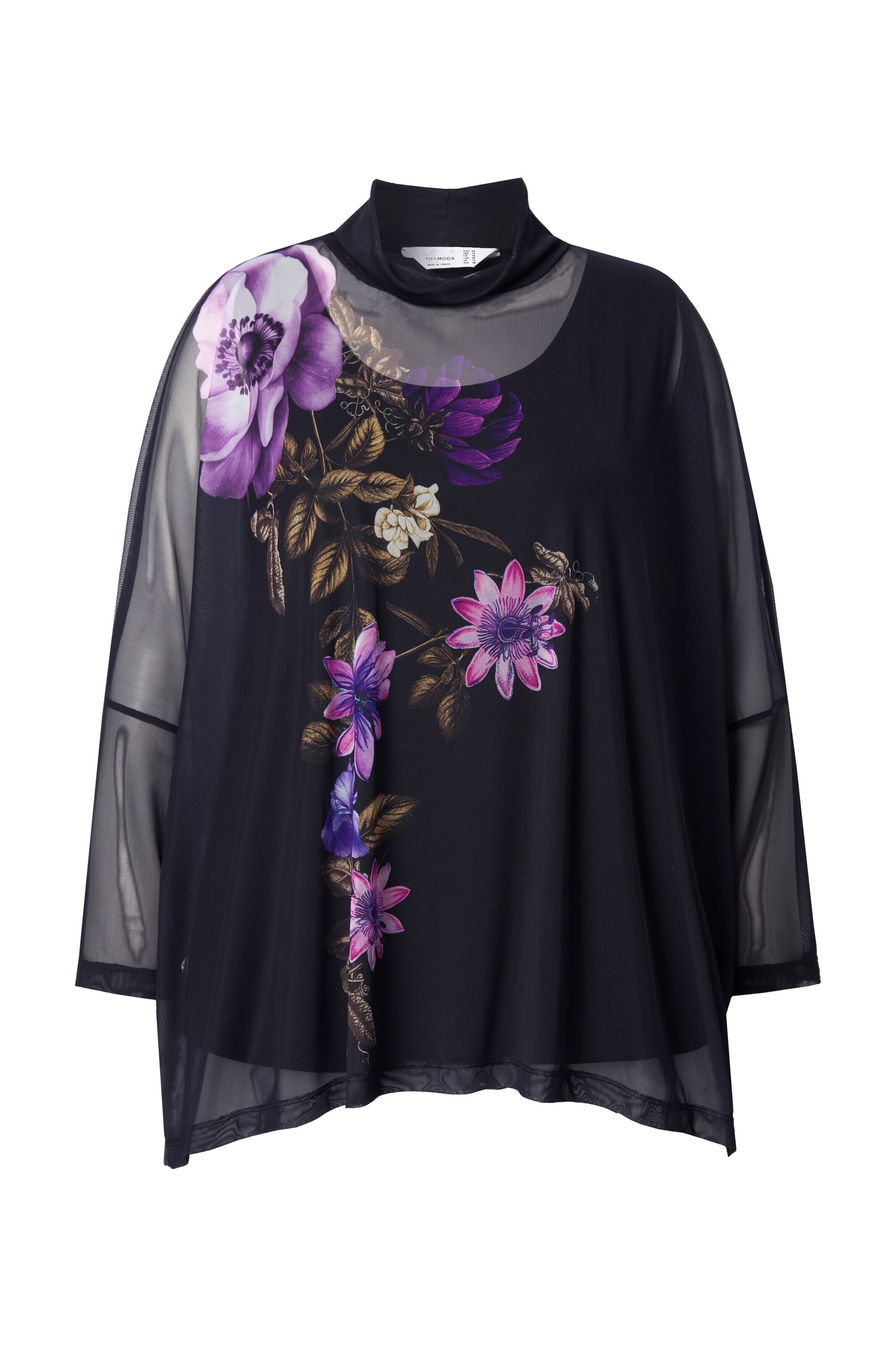 MIAMODA Blouse in Zwart: voorkant