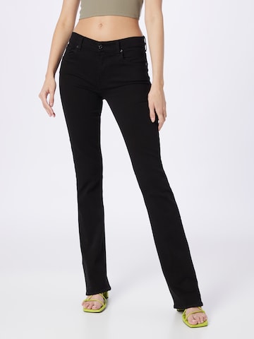Bootcut Jeans di 7 for all mankind in nero: frontale