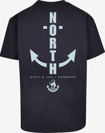 T-Shirt 'North Anker Knut & Jan Hamburg' F4NT4STIC en bleu : devant