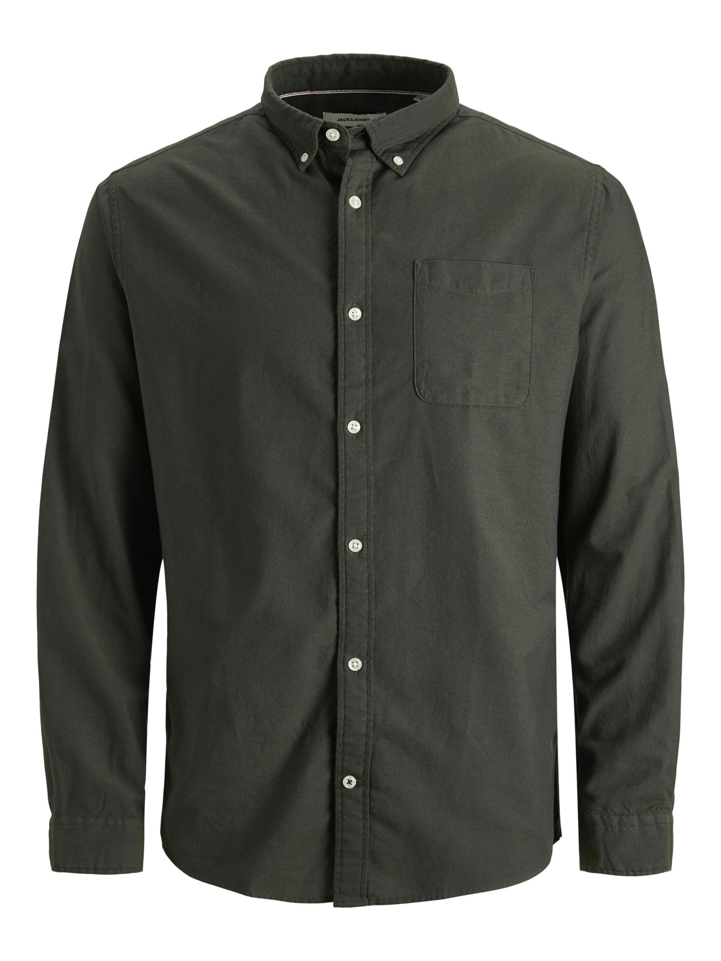 Jack & Jones Plus Skjorte 'Oxford' i grøn: forside