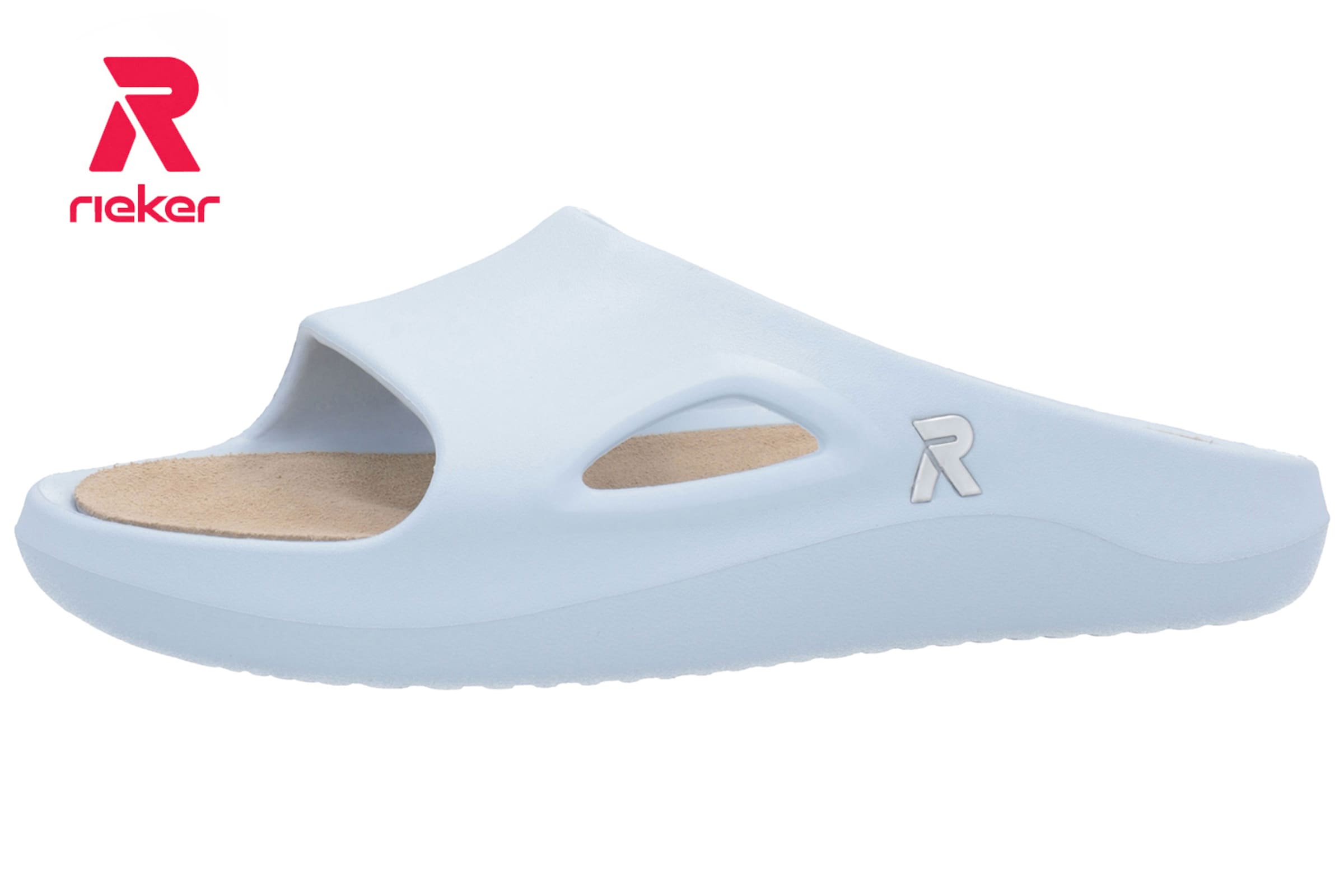 Mule Rieker Sport en bleu : devant