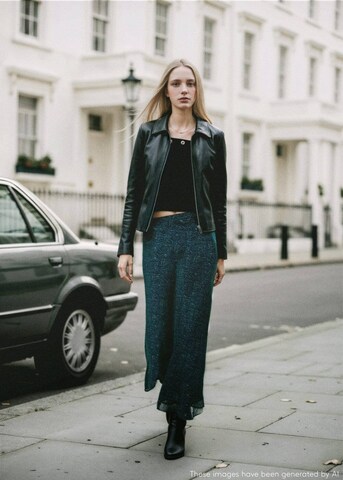 MANGO TEEN Between-Season Jacket 'Polib' in Black