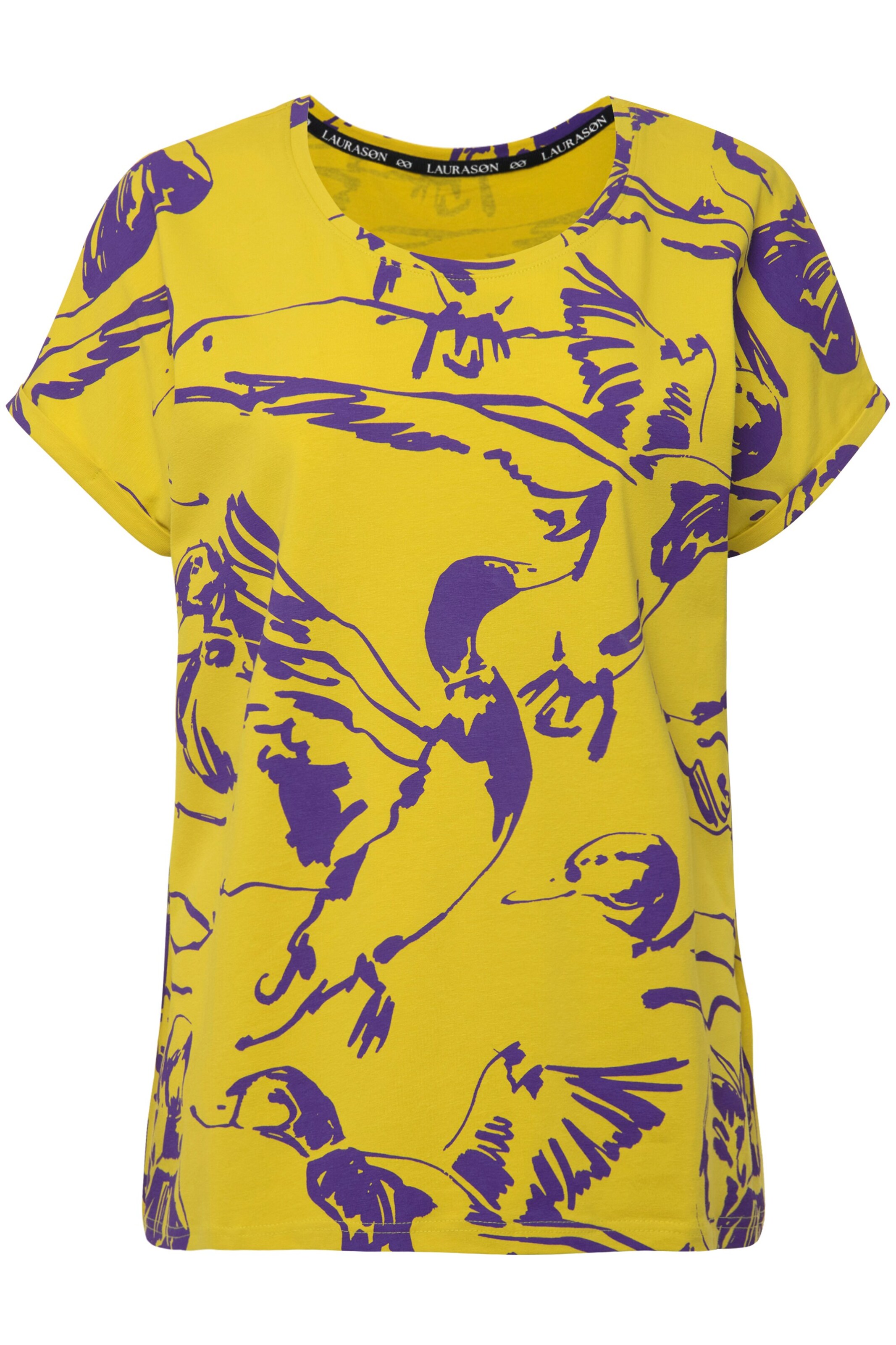 T-shirt LAURASØN en jaune : devant