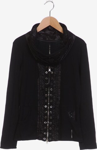 Marc Cain Sweatshirt & Zip-Up Hoodie in L in Black: front