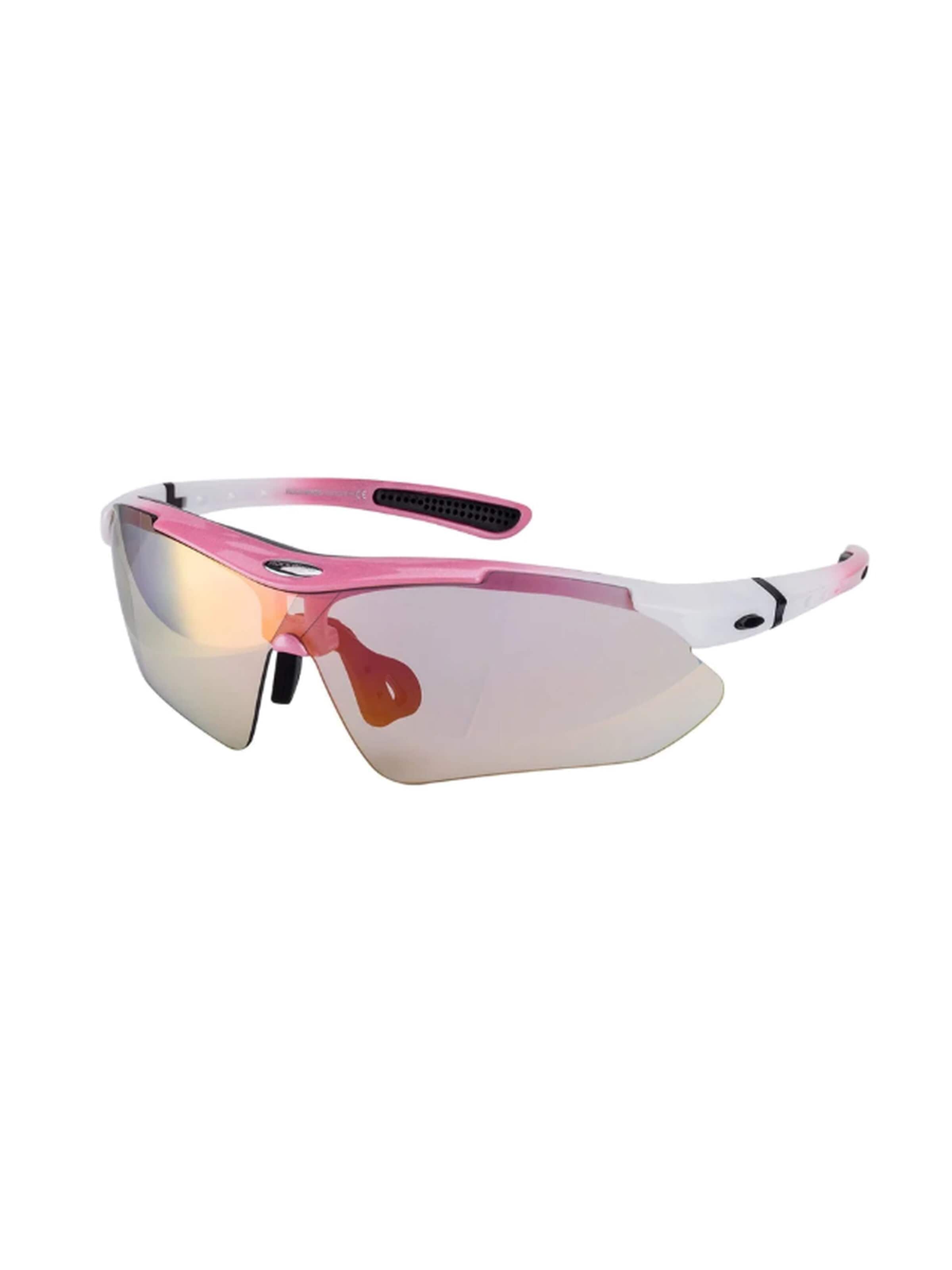 ROCKBROS Sports Glasses 'Photochrome Fahrradbrille UV400' in Pink: front