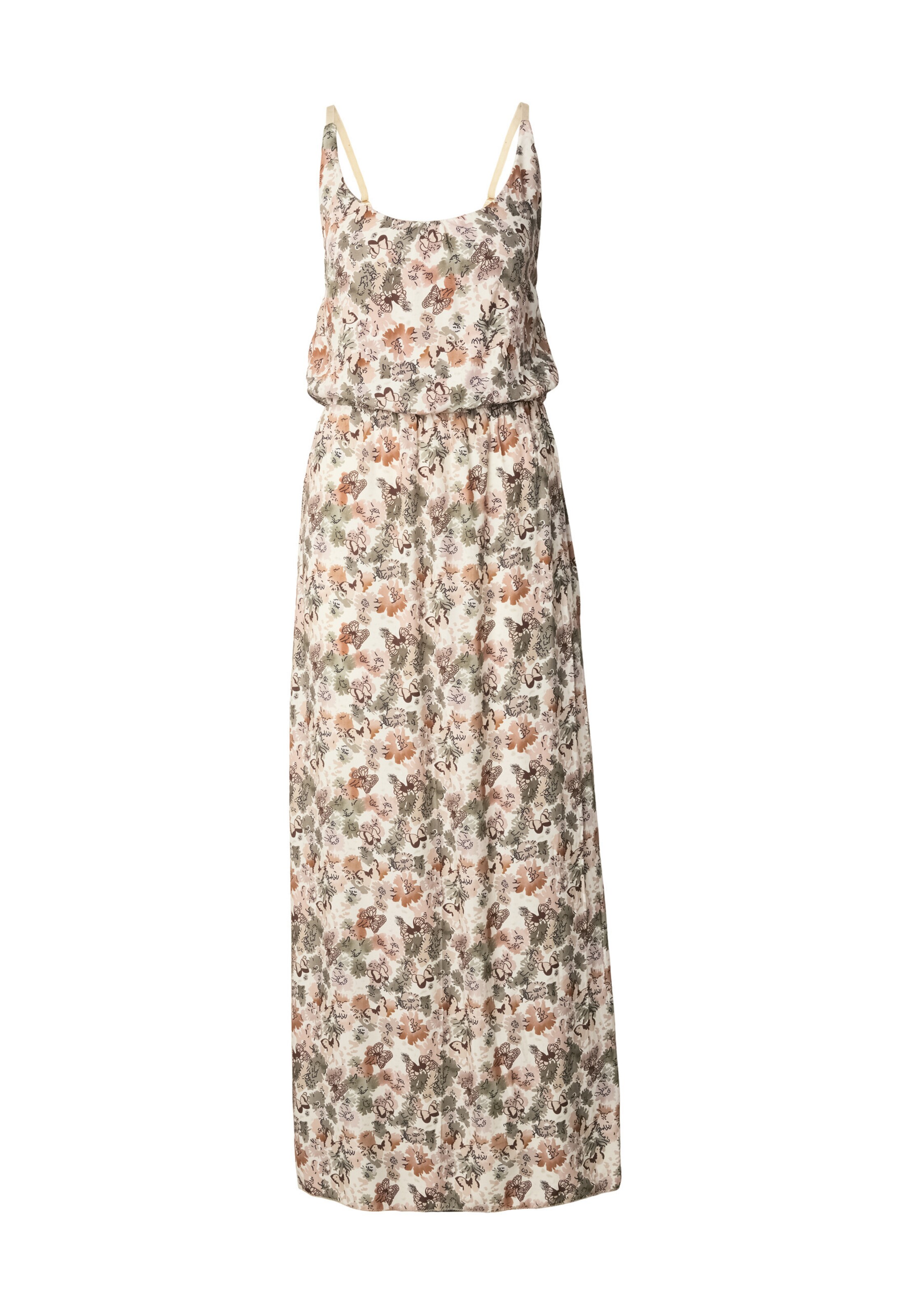 Cloud5ive Robe en beige / marron / olive / blanc cassé, Vue avec produit