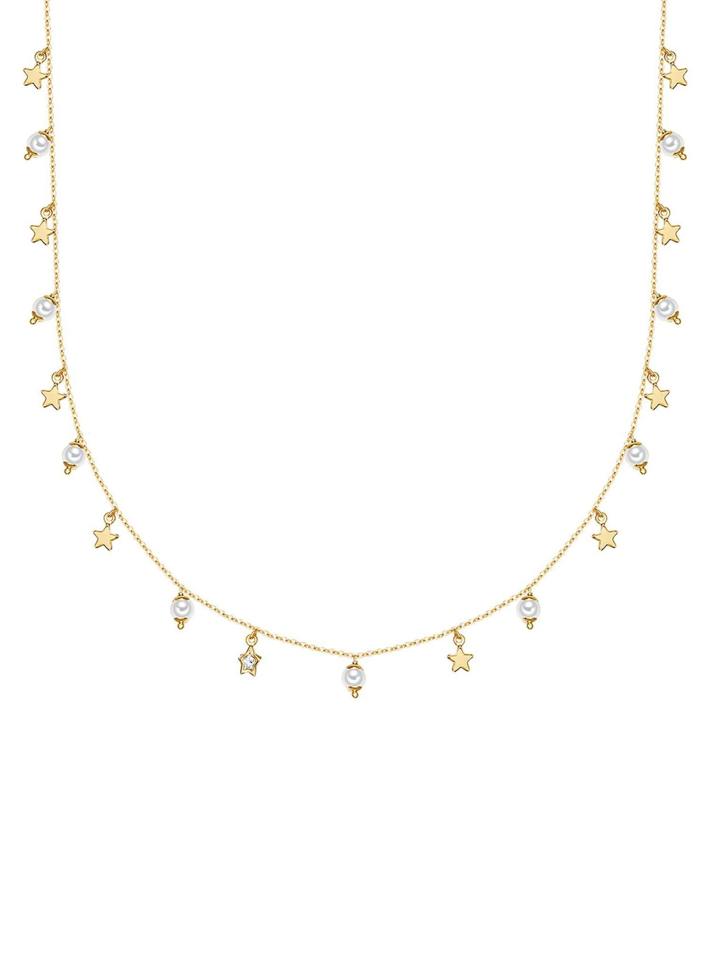 Lulu & Jane Kette in goldgelb, Produktansicht