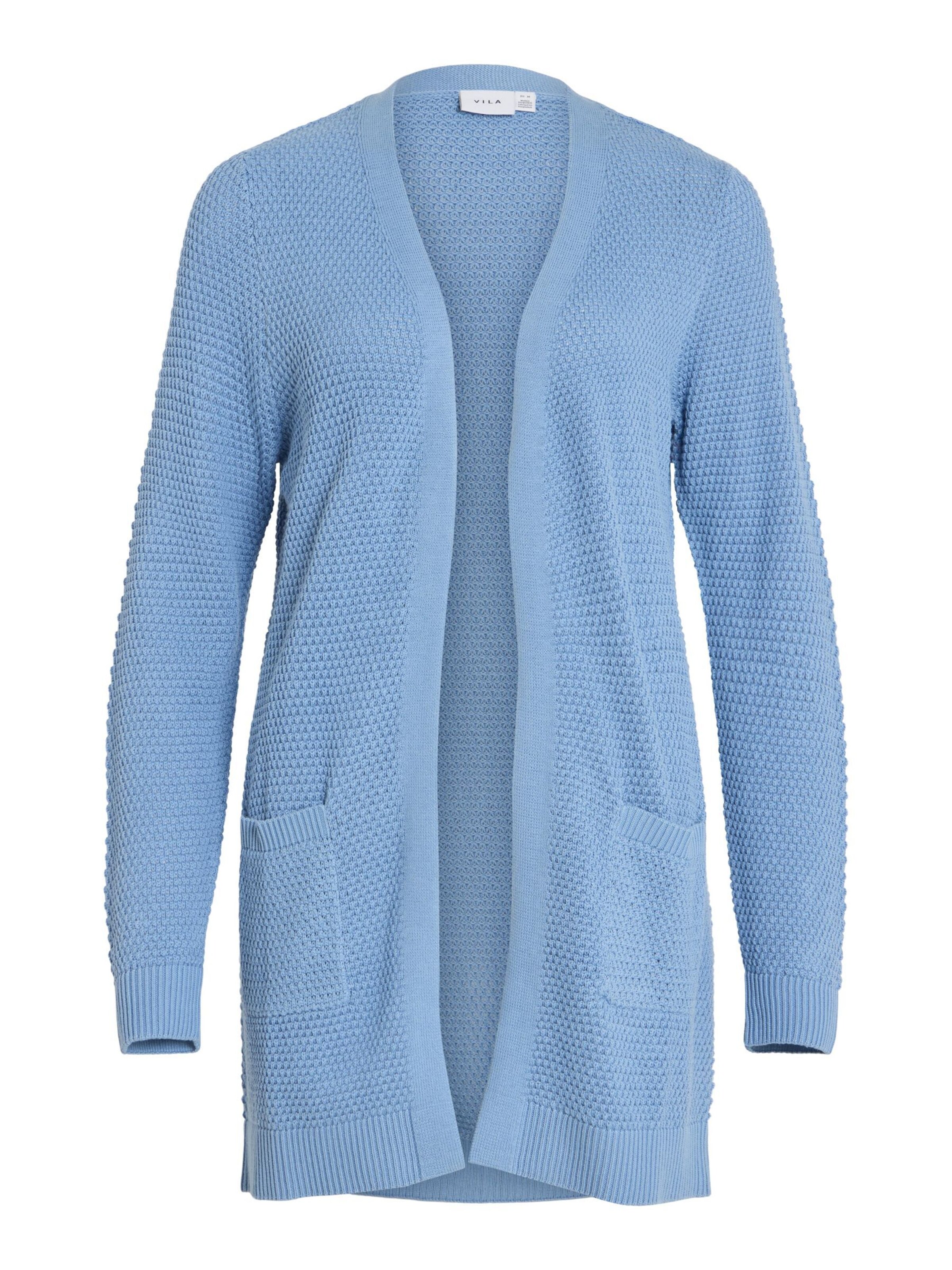 VILA Knit cardigan 'VIDalo' in Blue: front