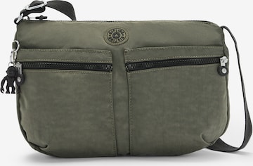 KIPLING - Mala de ombro 'Izellah' em verde: frente