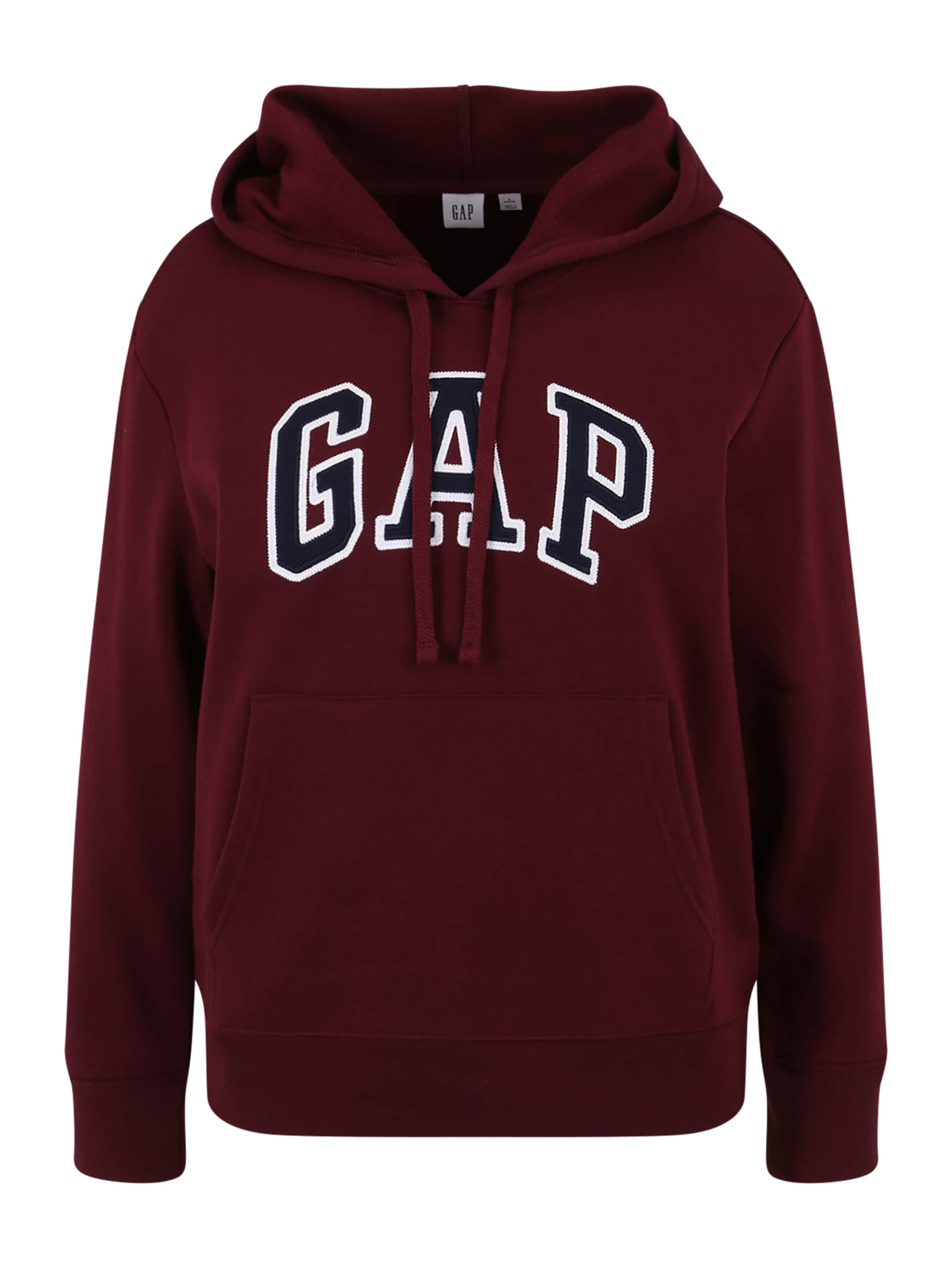 Sweat-shirt 'HERITAGE' Gap Petite en rouge : devant