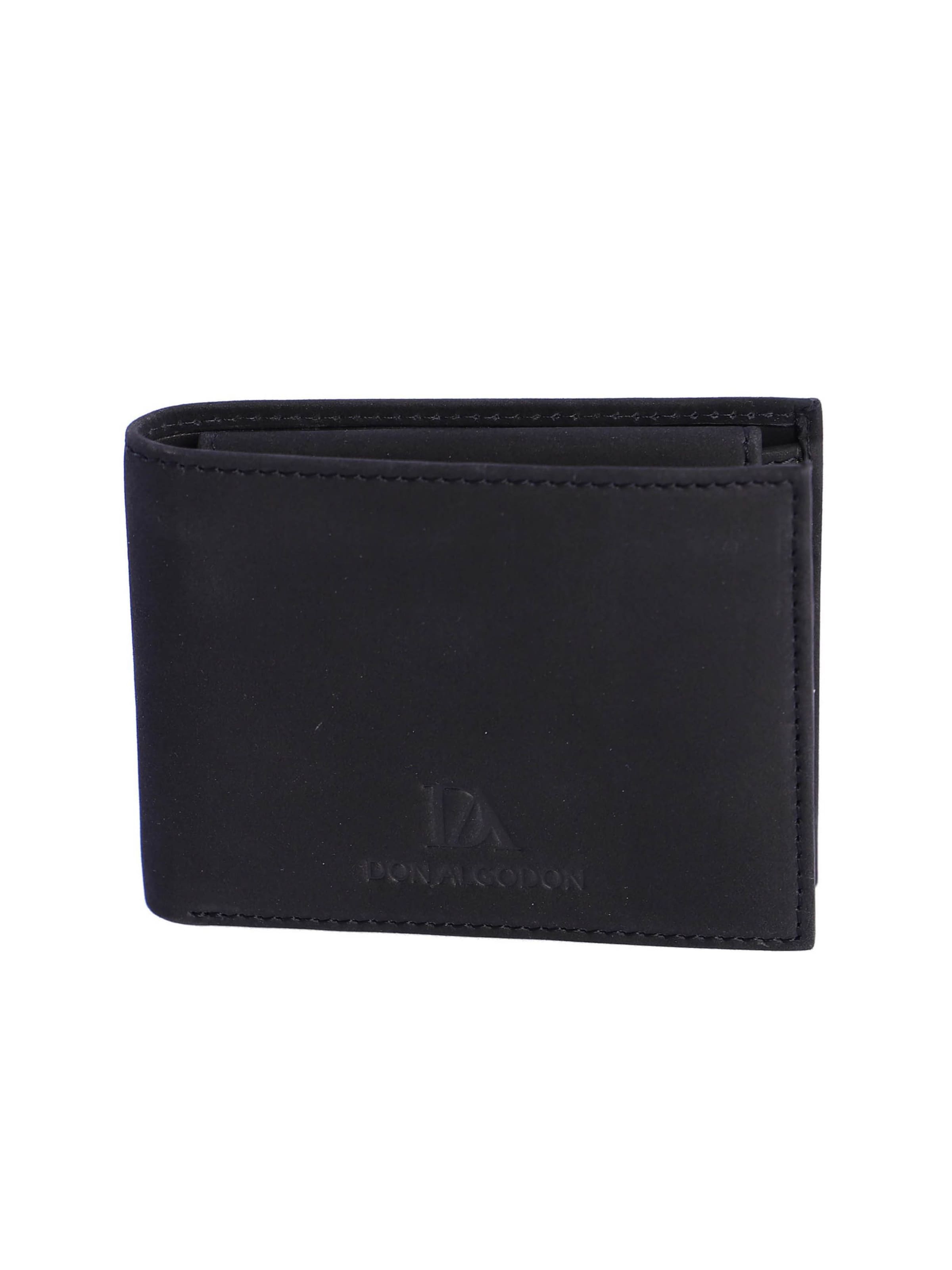Don Algodon - Cartera 'Cartera para hombre Jose de piel con protección RFID' en negro: frente