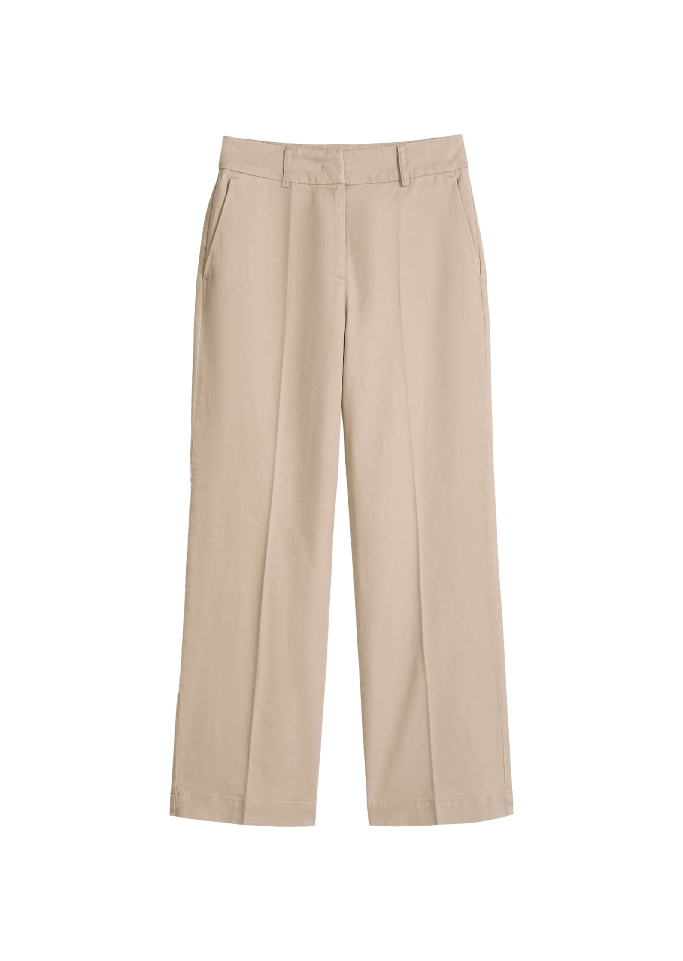 Marc O'Polo Wide Leg Hose 'Mea' in Beige: Vorderseite