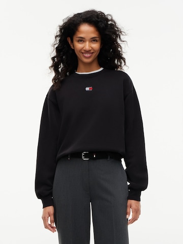 Tommy Jeans Μπλούζα φούτερ σε μαύρο: μπροστά