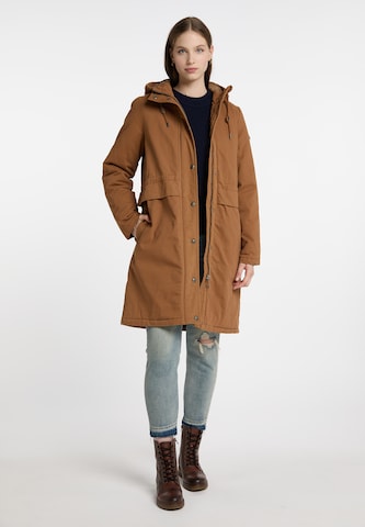 DreiMaster Vintage Зимнее пальто в Коричневый