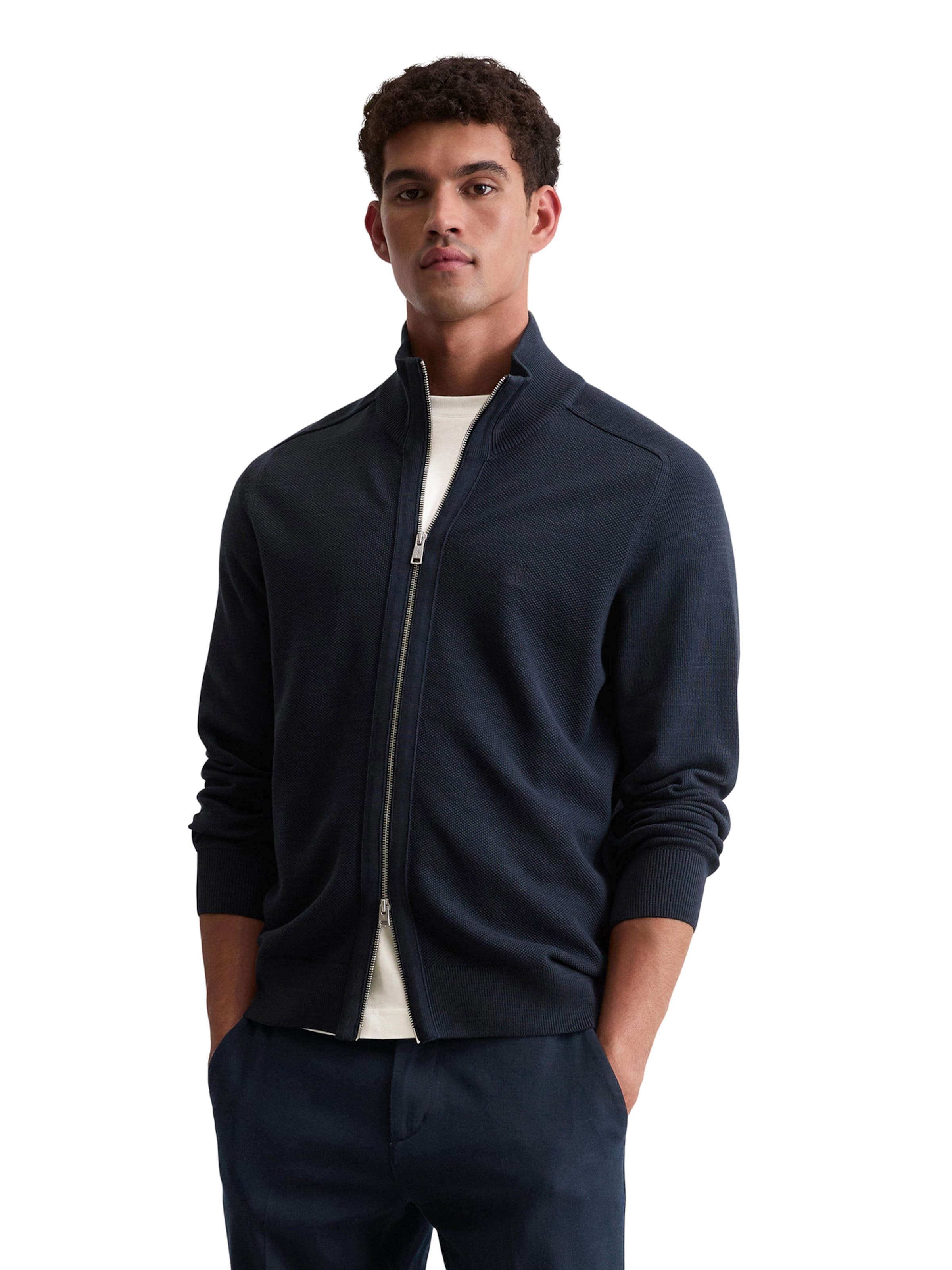 Marc O'Polo Вязаная кофта в Синий: спереди