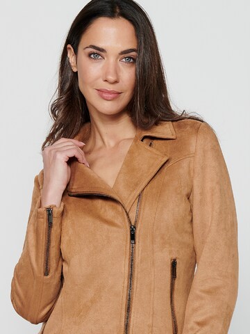 KOROSHI Between-Season Jacket in Brown