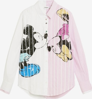 Chemisier 'Mickey and Minnie Mouse' Desigual en rose : devant