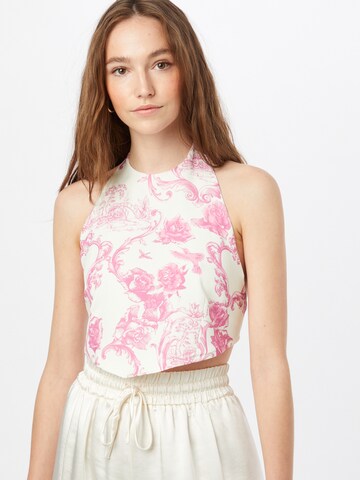 Missguided Topp 'HANKY' i rosa: framsida