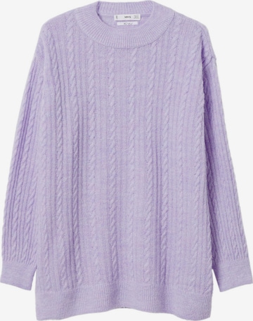 MANGO Sweater in Purple: front