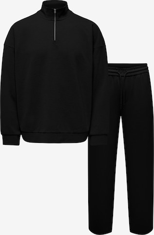 Only & Sons Костюм для бега 'ONSNEWKODYL' в Черный: спереди