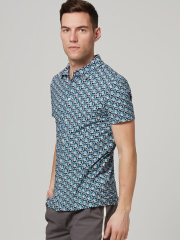 4funkyflavours Regular fit Button Up Shirt 'Come On In' in Blue