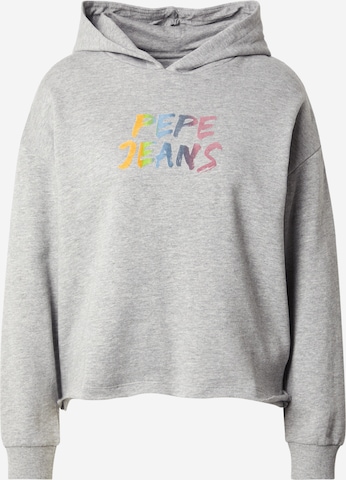 Sweat-shirt Pepe Jeans en gris : devant