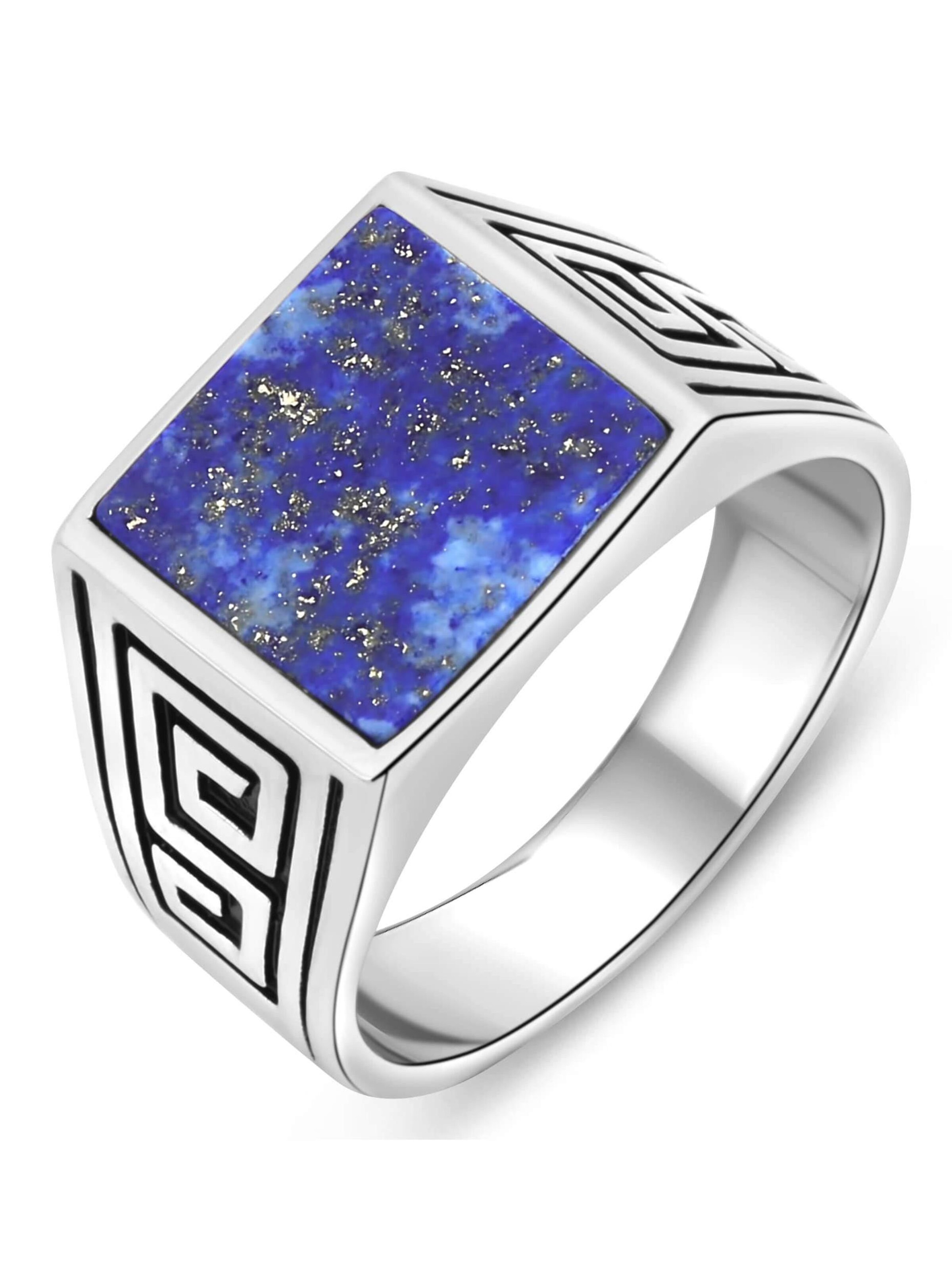 Tony Fein Ring 'Lapislazuli' in Mixed colors: front