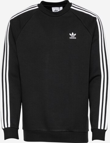 Coupe regular Sweat-shirt 'Adicolor Classics 3-Stripes' ADIDAS ORIGINALS en noir : devant